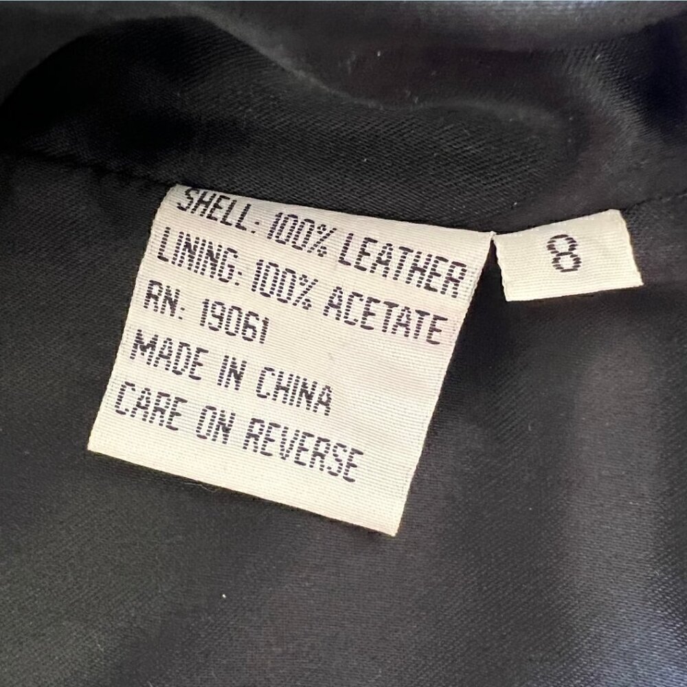 Doncaster Black Leather Vest - Vintage - Picture 6 of 6